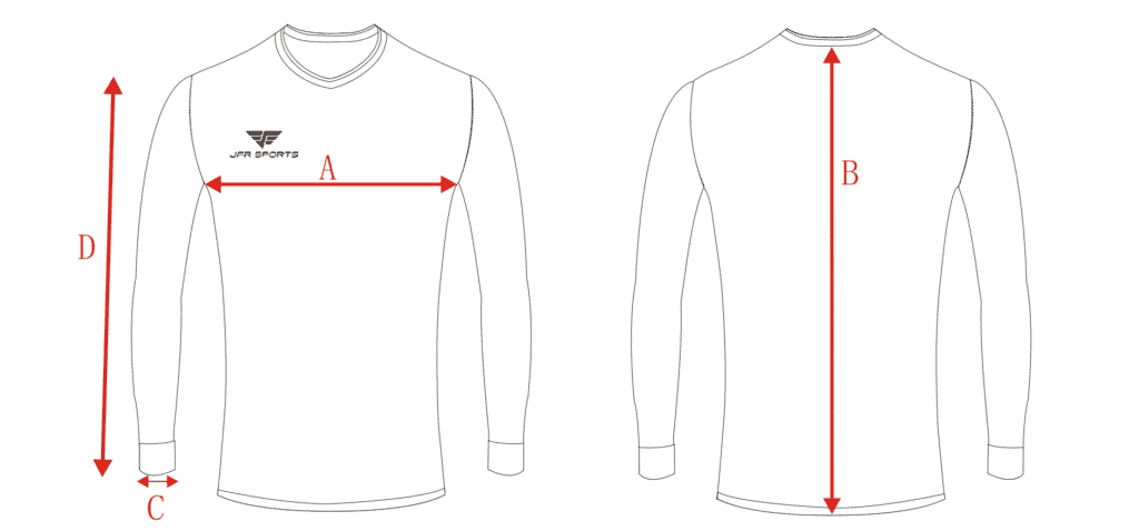 Soccer Uniform– Size Charts – JFRSPORTS